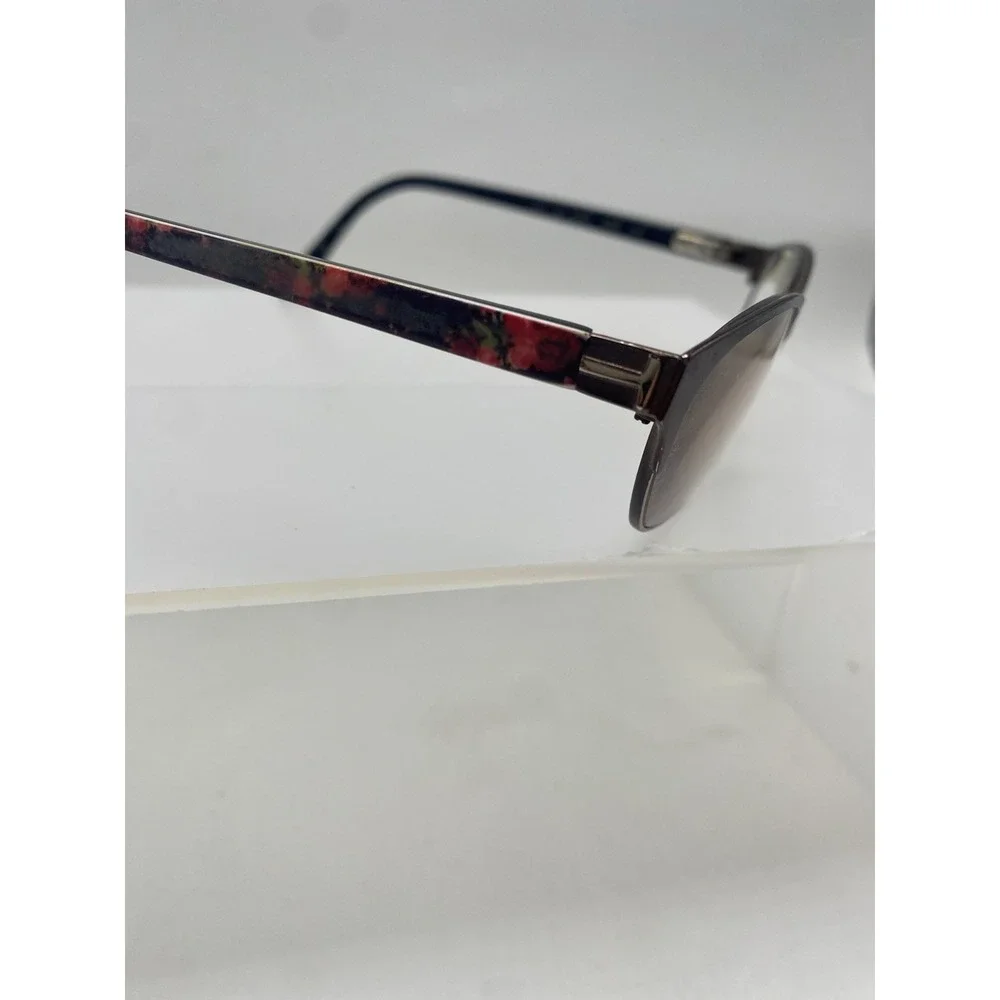 Ted Baker Eyeglasses Women FRAME ONLY B240 51-15-135 Gray Floral Red 540